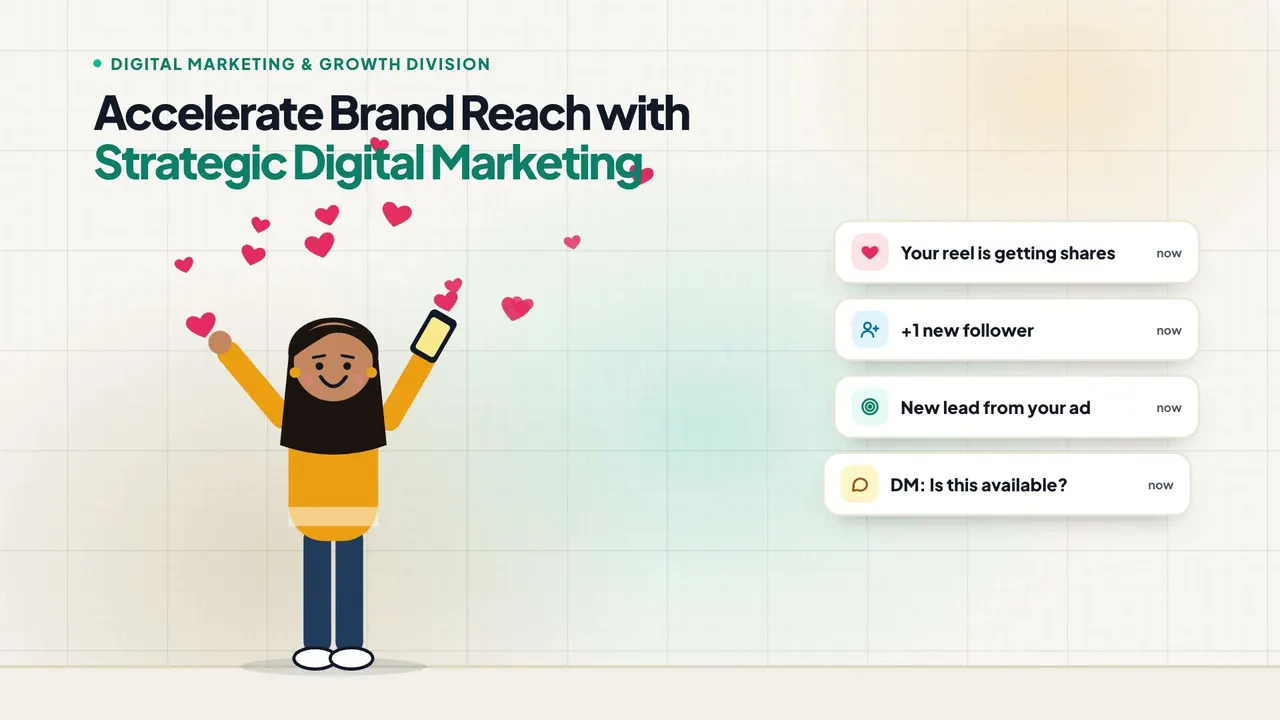 Digital marketing illustration